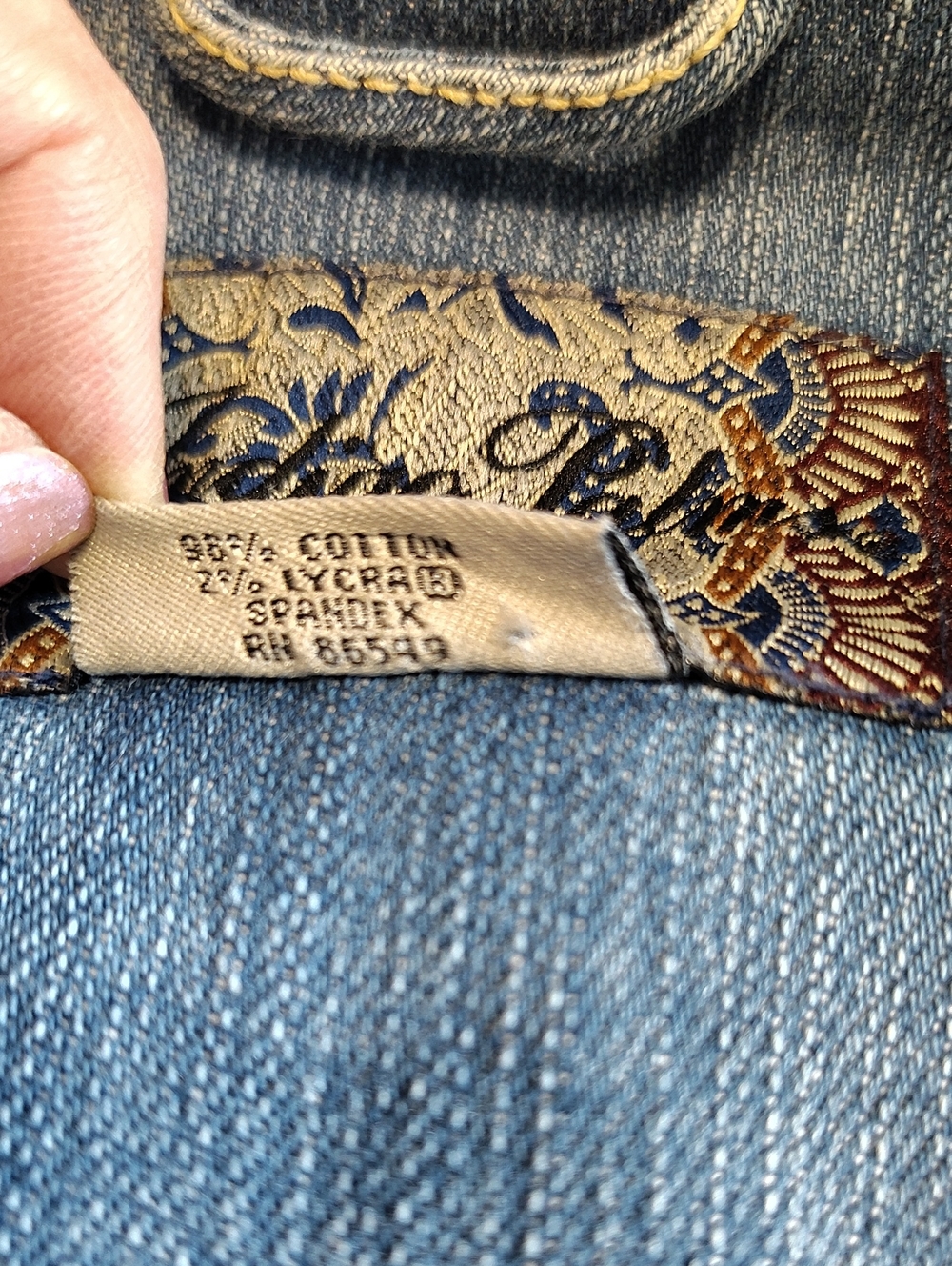 Indigo Palms women's light-wash denim jean jacket - Large - Picture 6 of 8